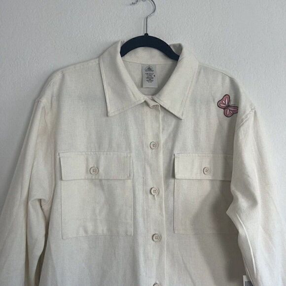Disney Epcot Flower & Garden Festival Button Down Oversized Shirt Jacket Med NWT - Picture 7 of 10